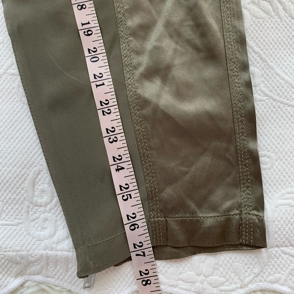3.1 Phillip Lim Satin Cargo Belted Pant Olive green - Picture 12 of 16